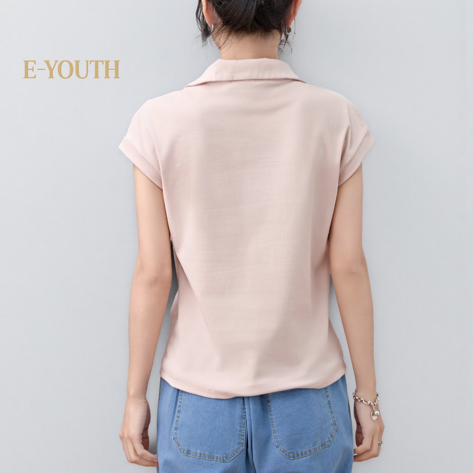 Eyouth 13108 Cotton Polo Women’s T-Shirt - Comfortable & Stylish for Everyday Wear product detail 3