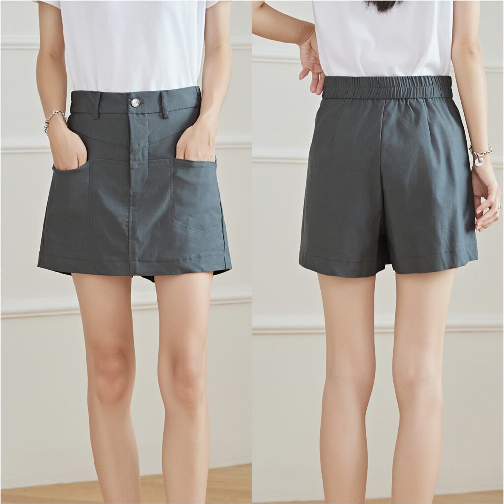 Eyouth 20198 Women skorts High Waist Casual pocket short pants