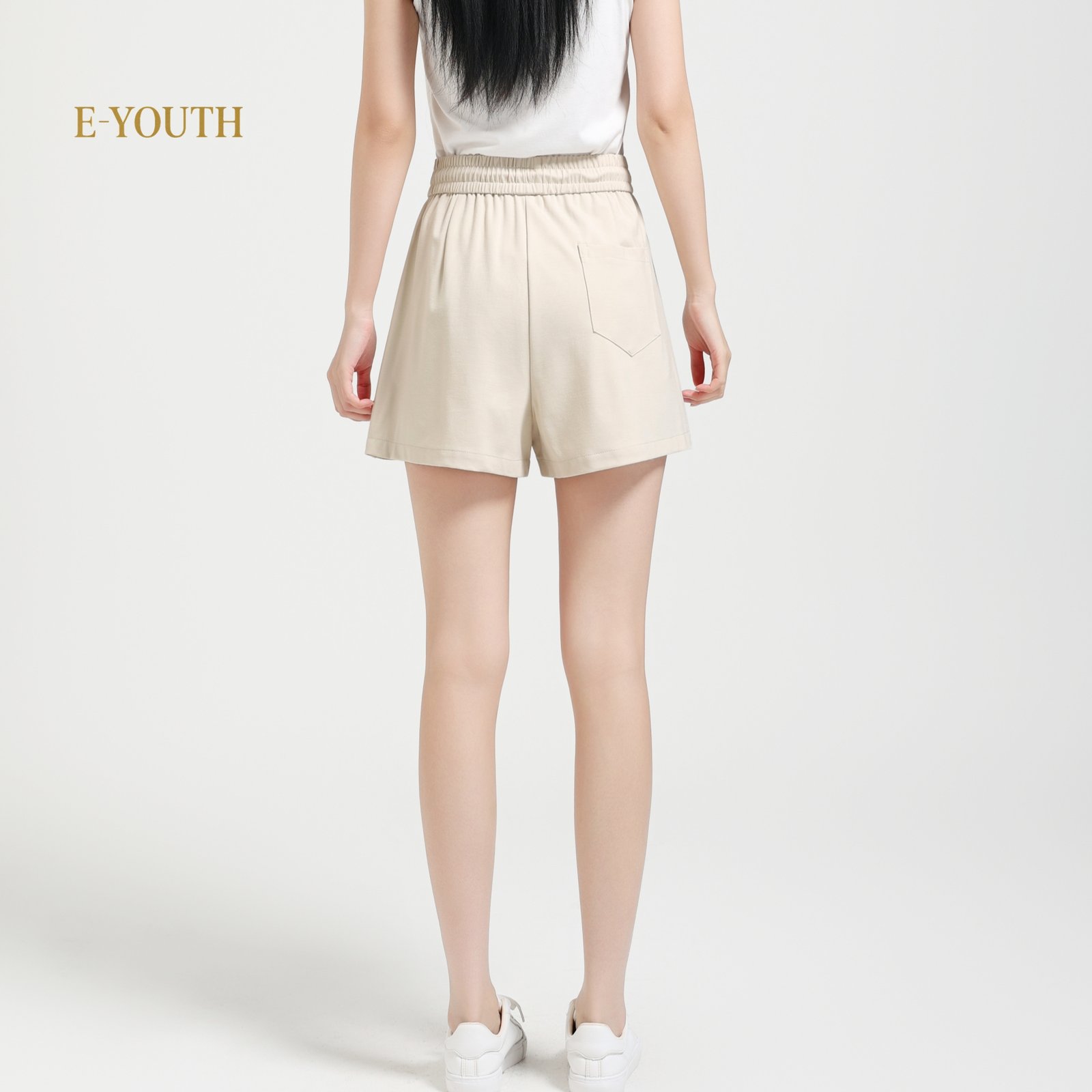 Eyouth 20233 Women Essential Drawstring Cotton Shorts product detail 4