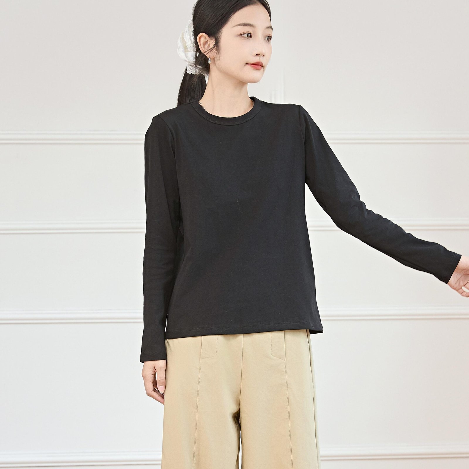 Eyouth 13104 Women's Soft and Comfortable Long Sleeve T-Shirt - Womenswear, Lingerie product detail 9