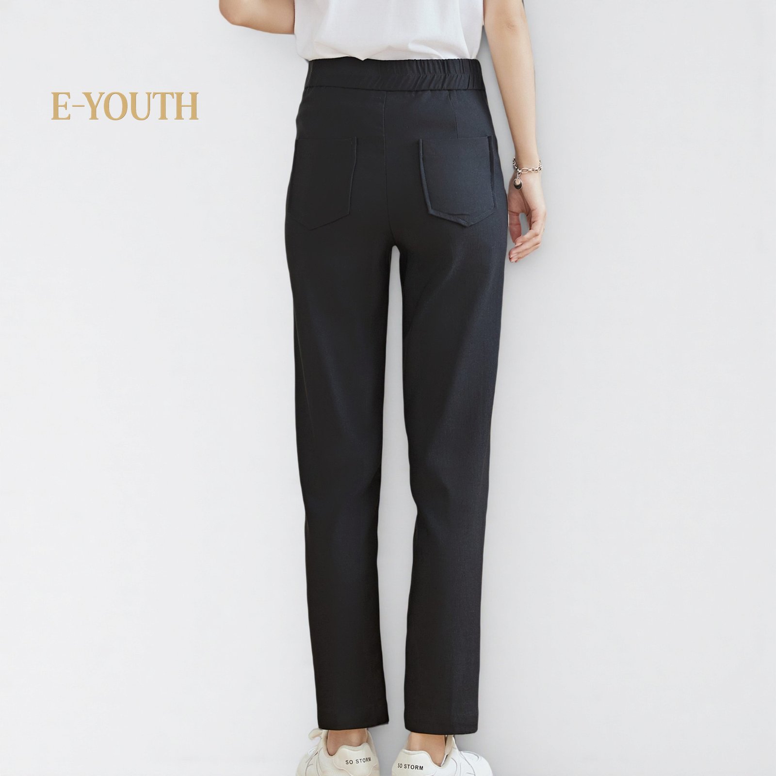 Eyouth 10150 Women EaseFit Straight Pants long pants for women product detail 2