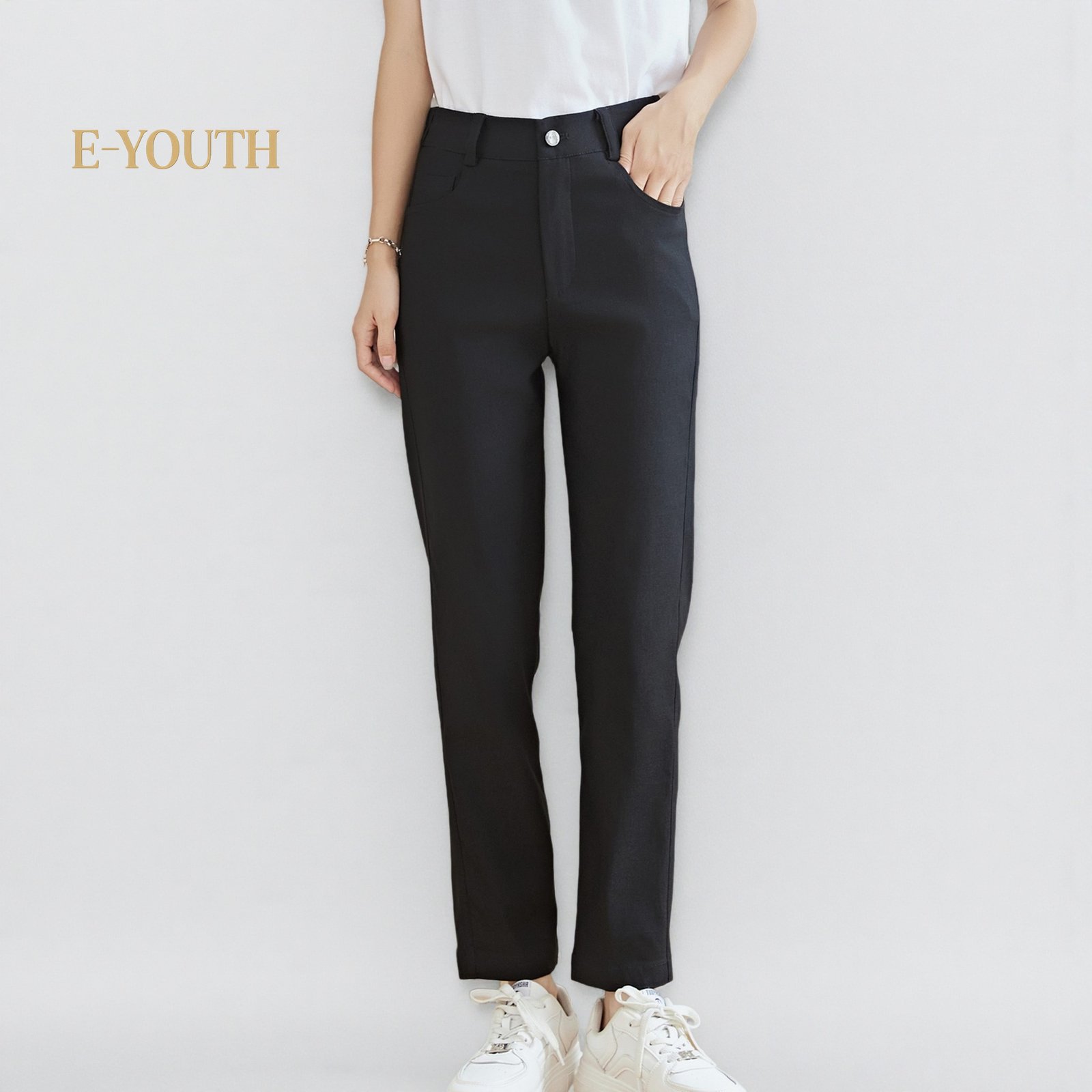 Eyouth 10150 Women EaseFit Straight Pants long pants for women product detail 1
