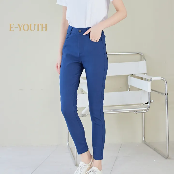 Eyouth 1084 women High Waist Stretch Skinny Pants - Image 4