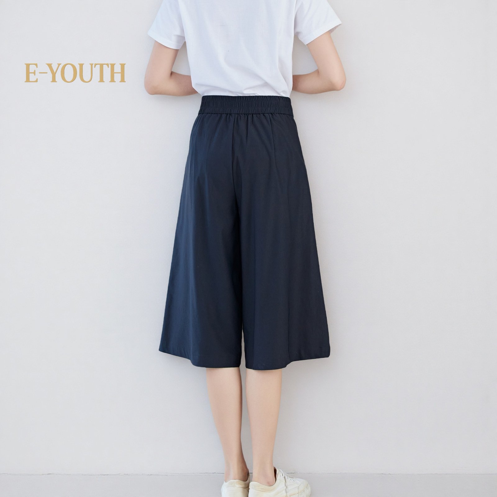 Eyouth 10104 Women's Elegance Wide-Leg Culottes product detail 6