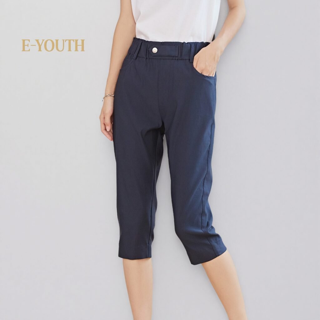Eyouth 10128 Women Urban Ease Cropped Pants