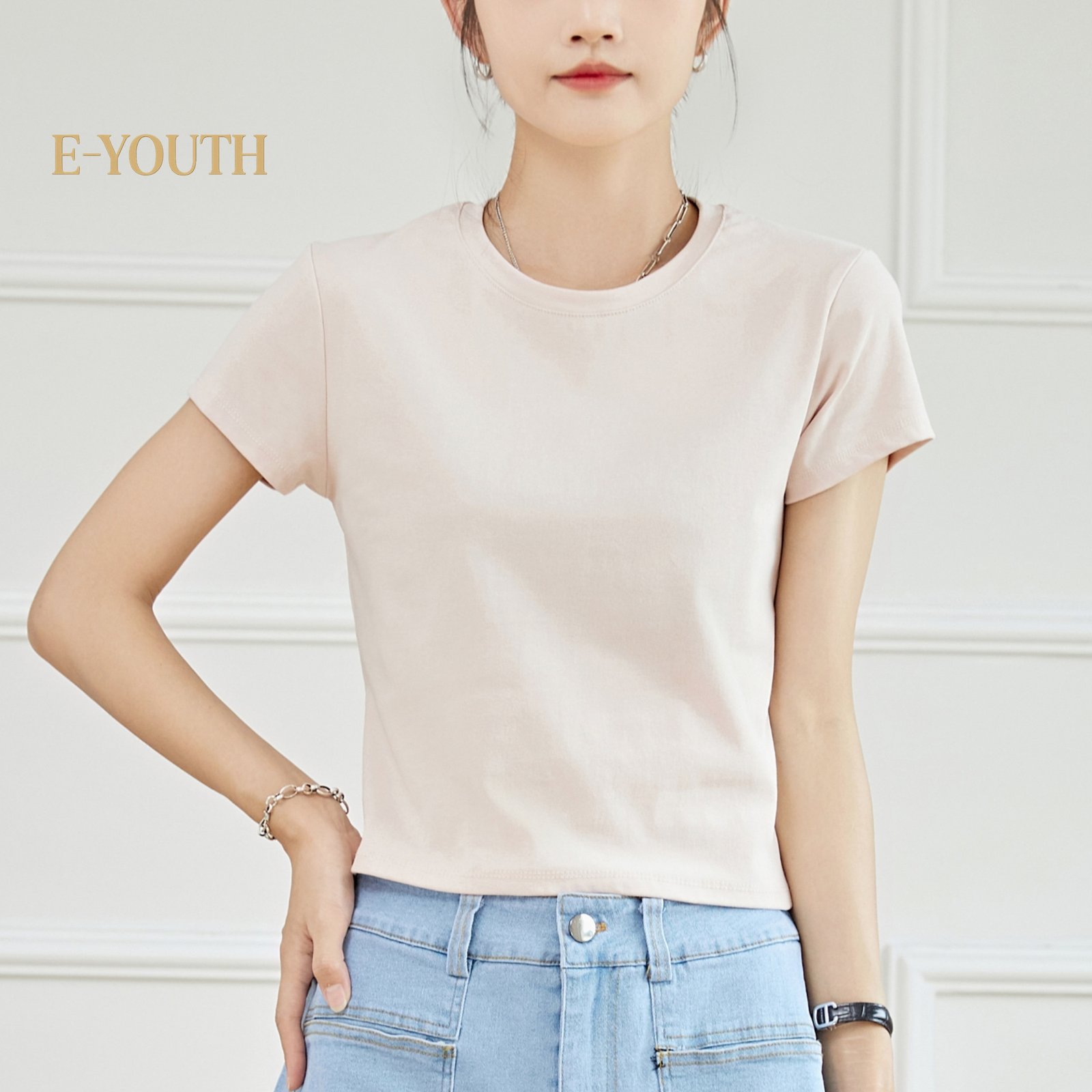 Eyouth 13101 Women's T-Shirt in Various Colors - Soft and Comfortable Tops product detail 3