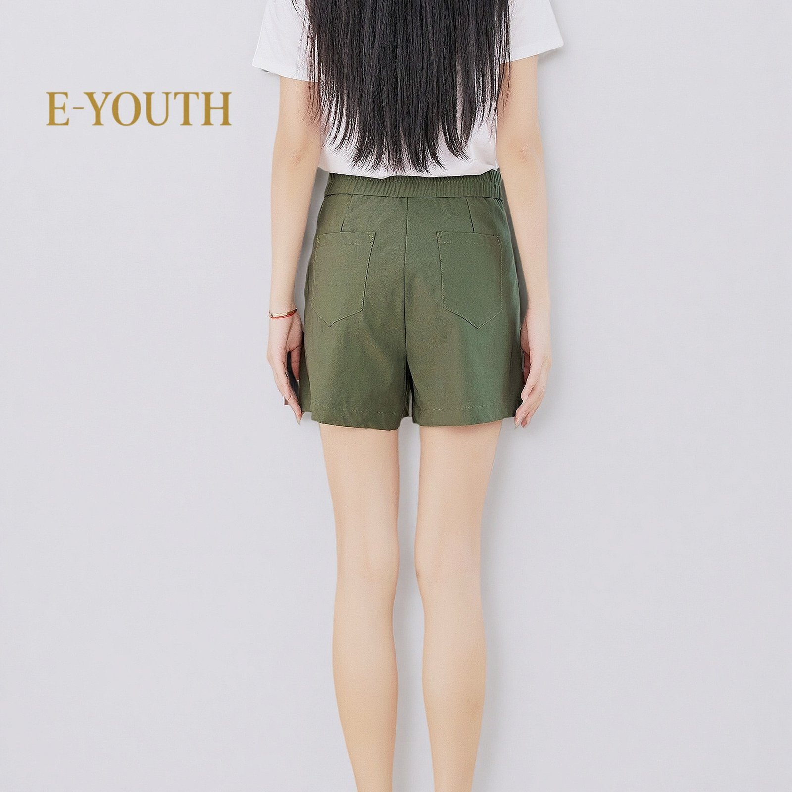 Eyouth 20178 women casual shorts loose high waist wide leg simple ladies short pants product detail 8