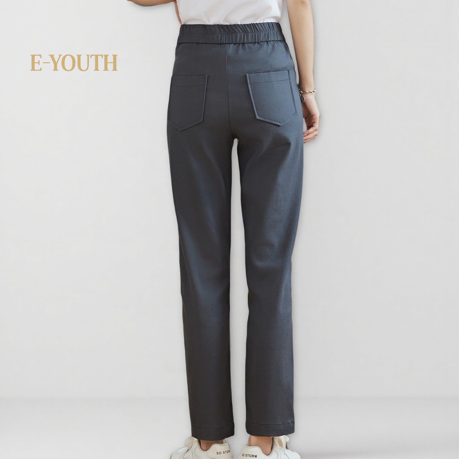 Eyouth 10150 Women EaseFit Straight Pants long pants for women product detail 8
