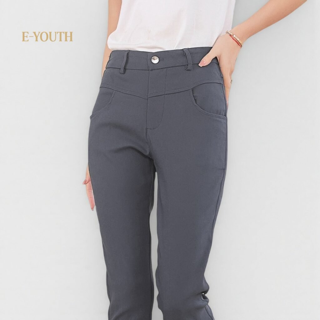 Eyouth 10132 Women Classic Curve Fit Pants