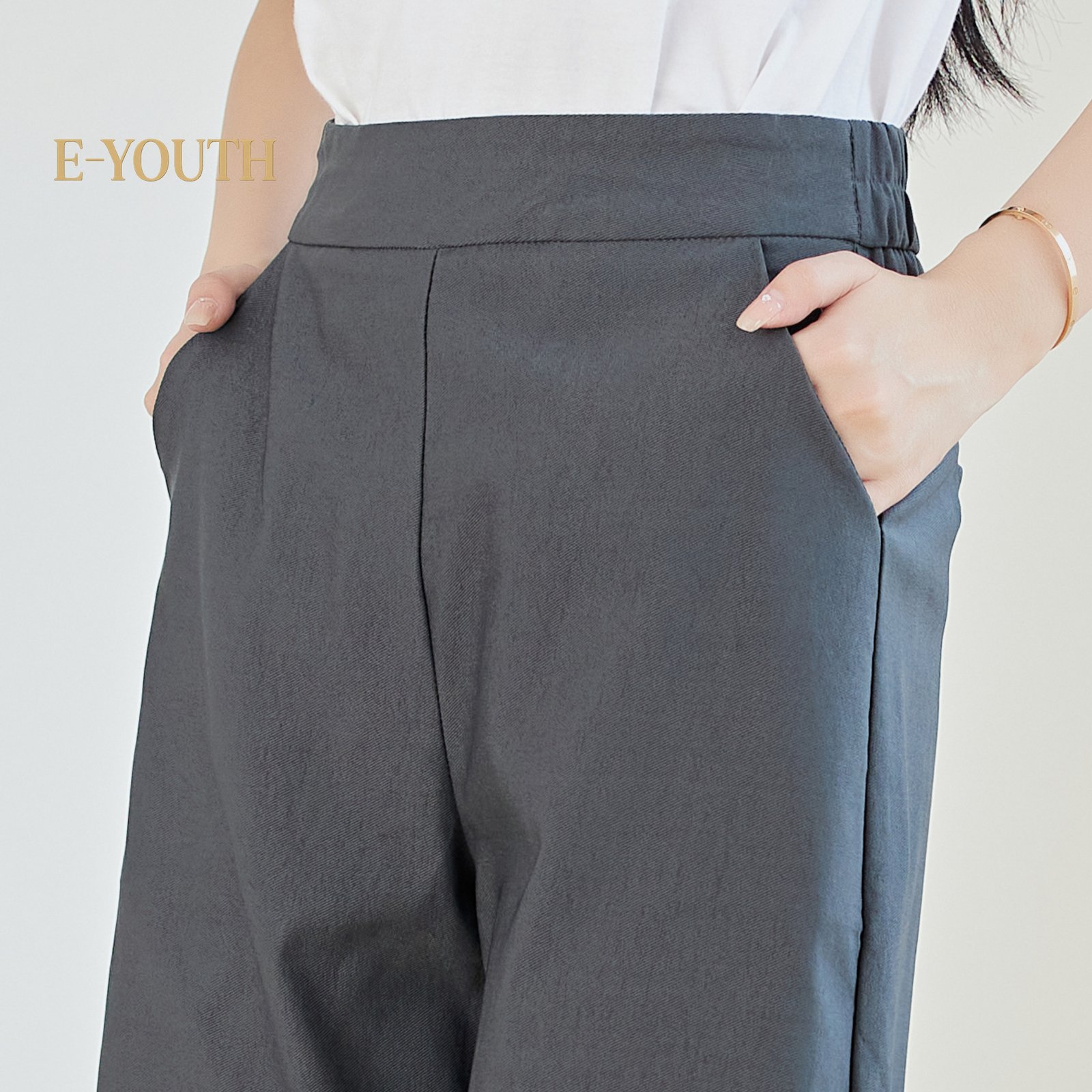 Eyouth 20158 Women Urban Chic Bermuda | high waist basic casual knee length ladies short pants product detail 6
