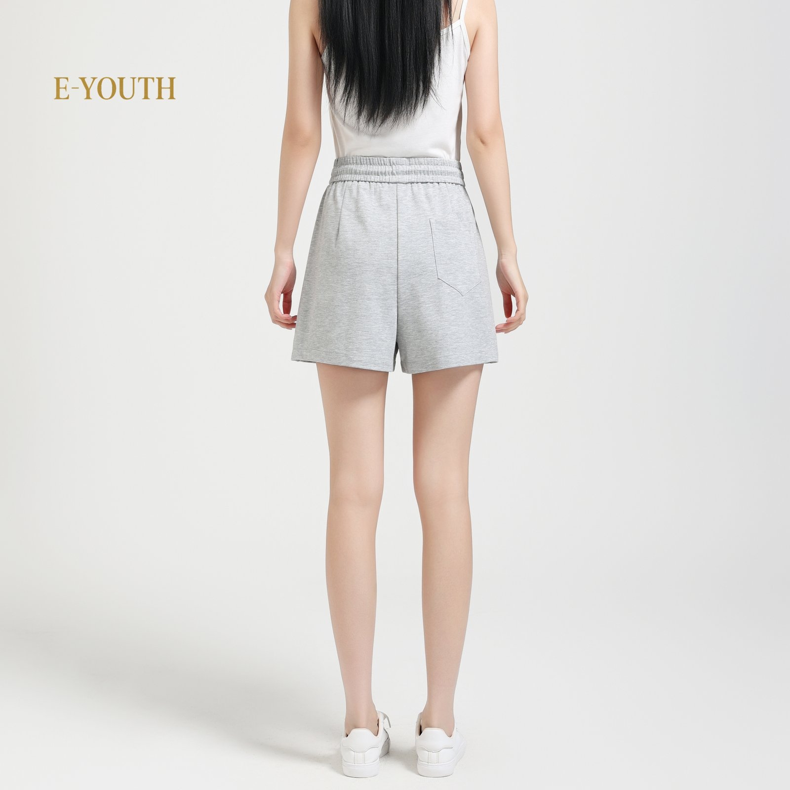 Eyouth 20233 Women Essential Drawstring Cotton Shorts product detail 2