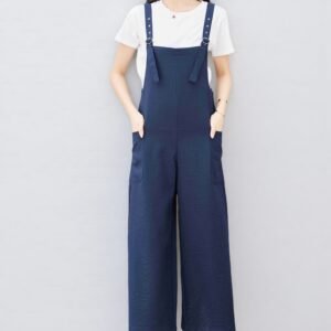 Eyouth 1518 Women’s Adjustable Strap Jumpsuit | Relaxed Wide-Leg Overalls
