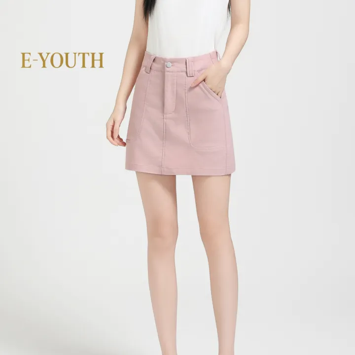 Eyouth 20232 Women Casual Pocket Mini Skirt