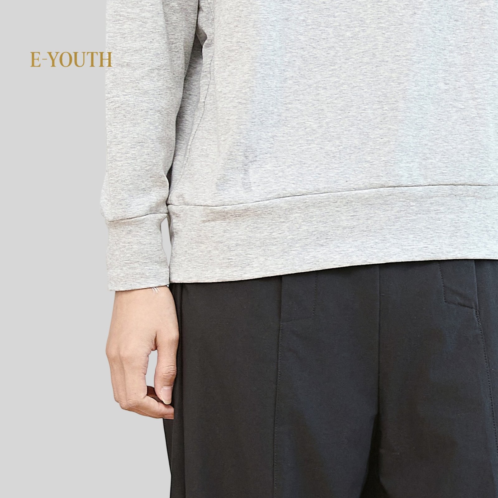Eyouth 13105 Minimalist Cotton Pullover | Women Long Sleeve Basic Top product detail 7