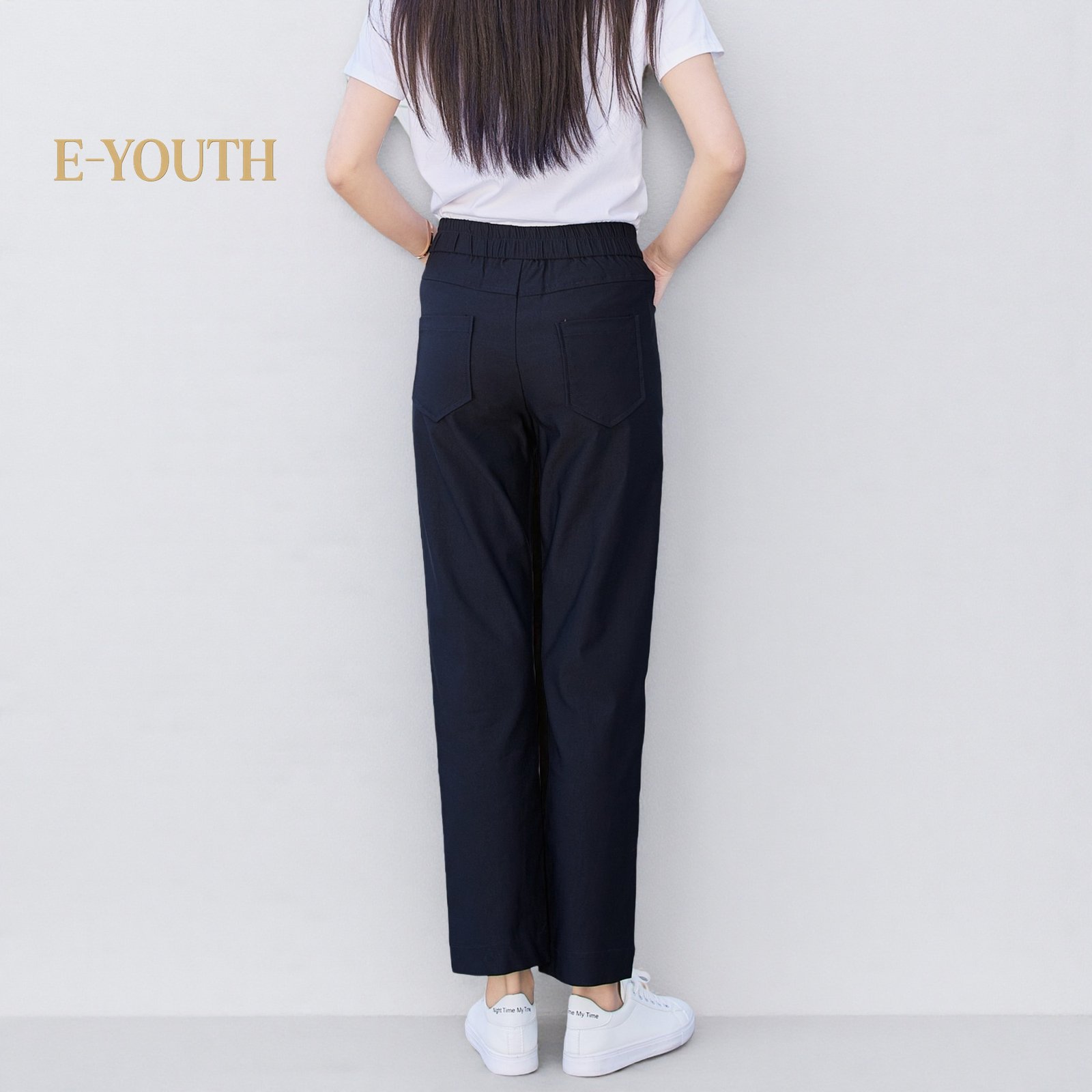 Eyouth 10114 Women EaseFit Straight Pants ladies Office pants product detail 2