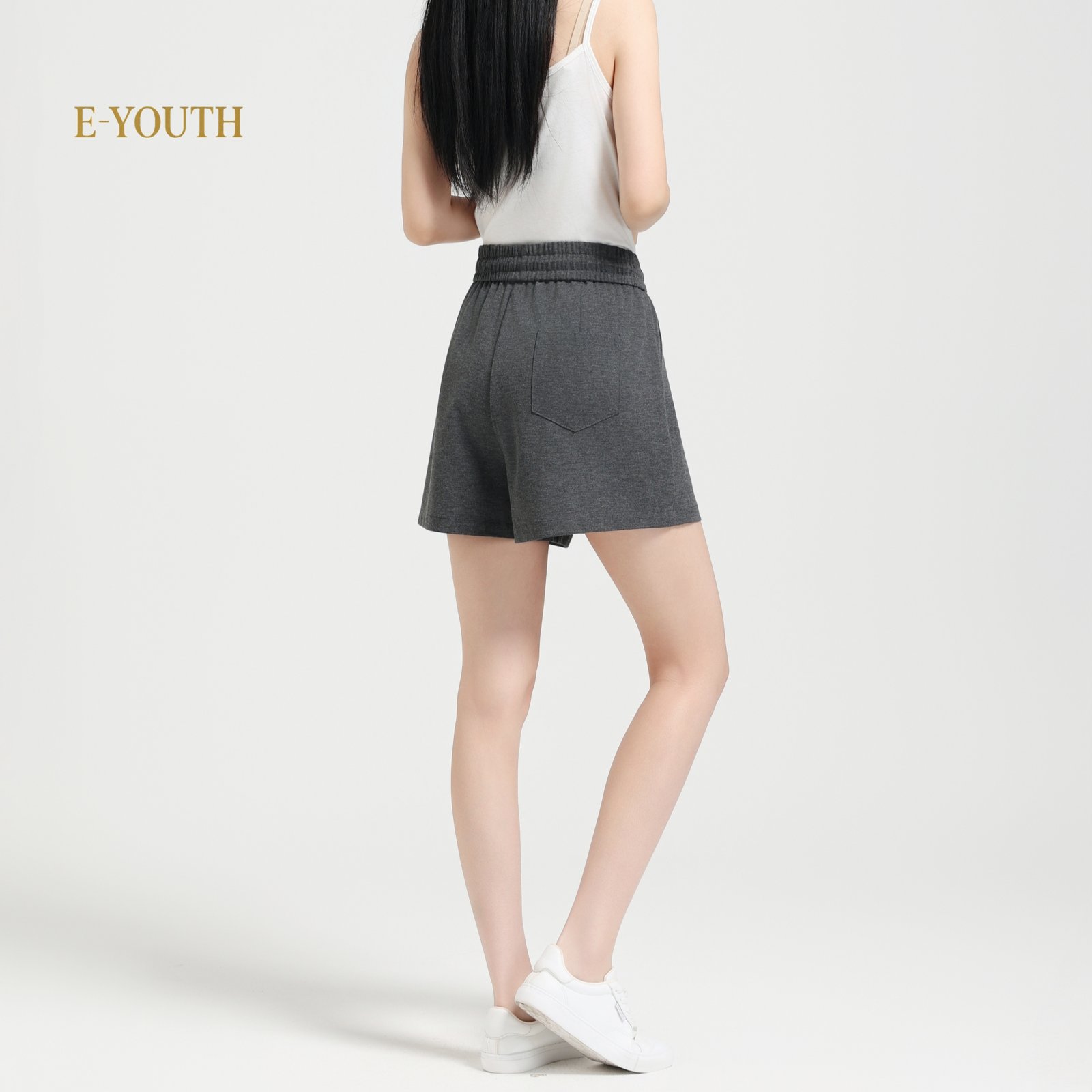 Eyouth 20233 Women Essential Drawstring Cotton Shorts product detail 6