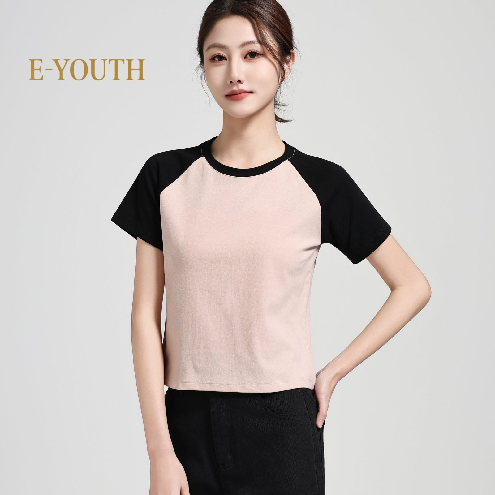 Eyouth 13103 DualTone Raglan Tee product detail 5