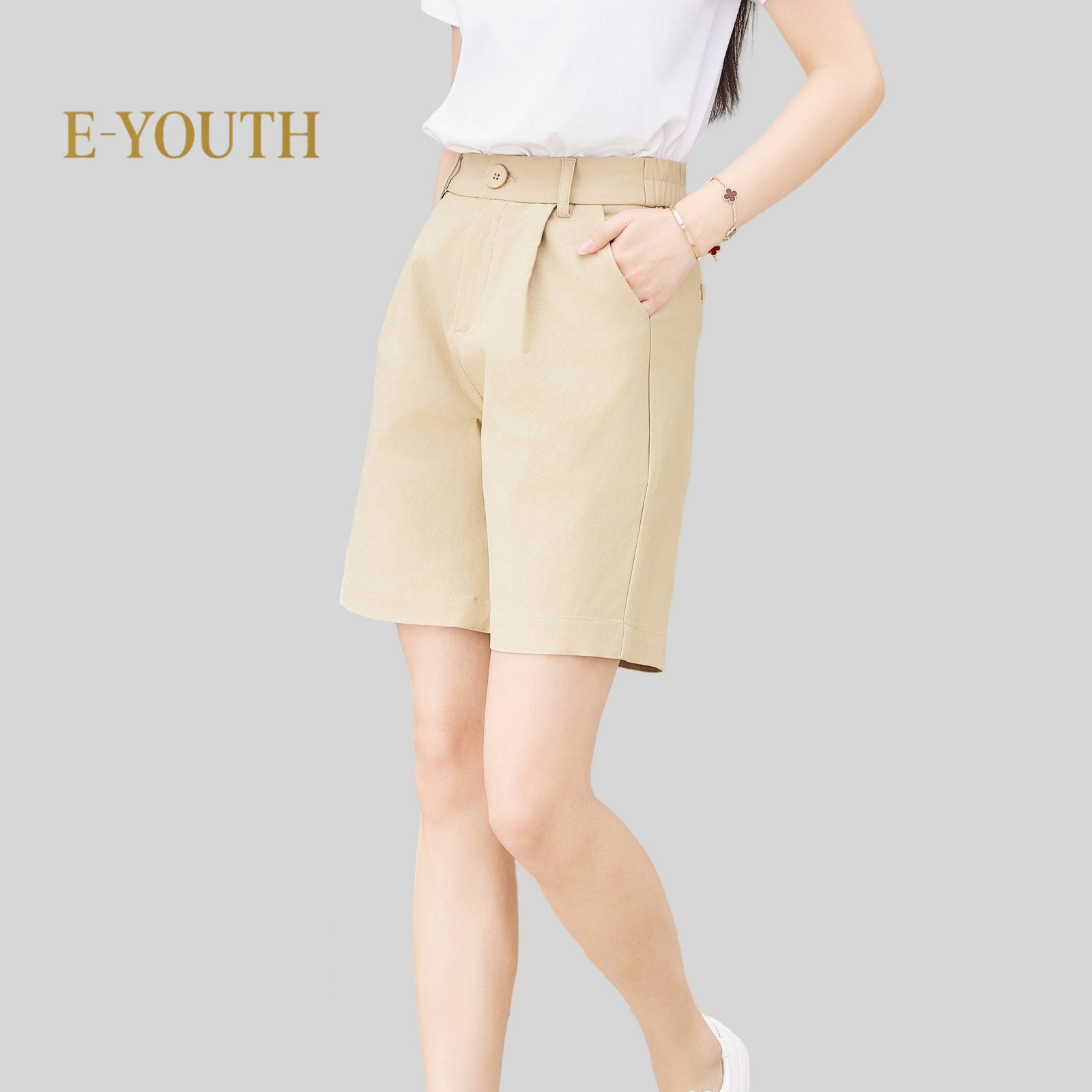 Eyouth 20150 Women Mid-Length Essential Shorts product detail 4