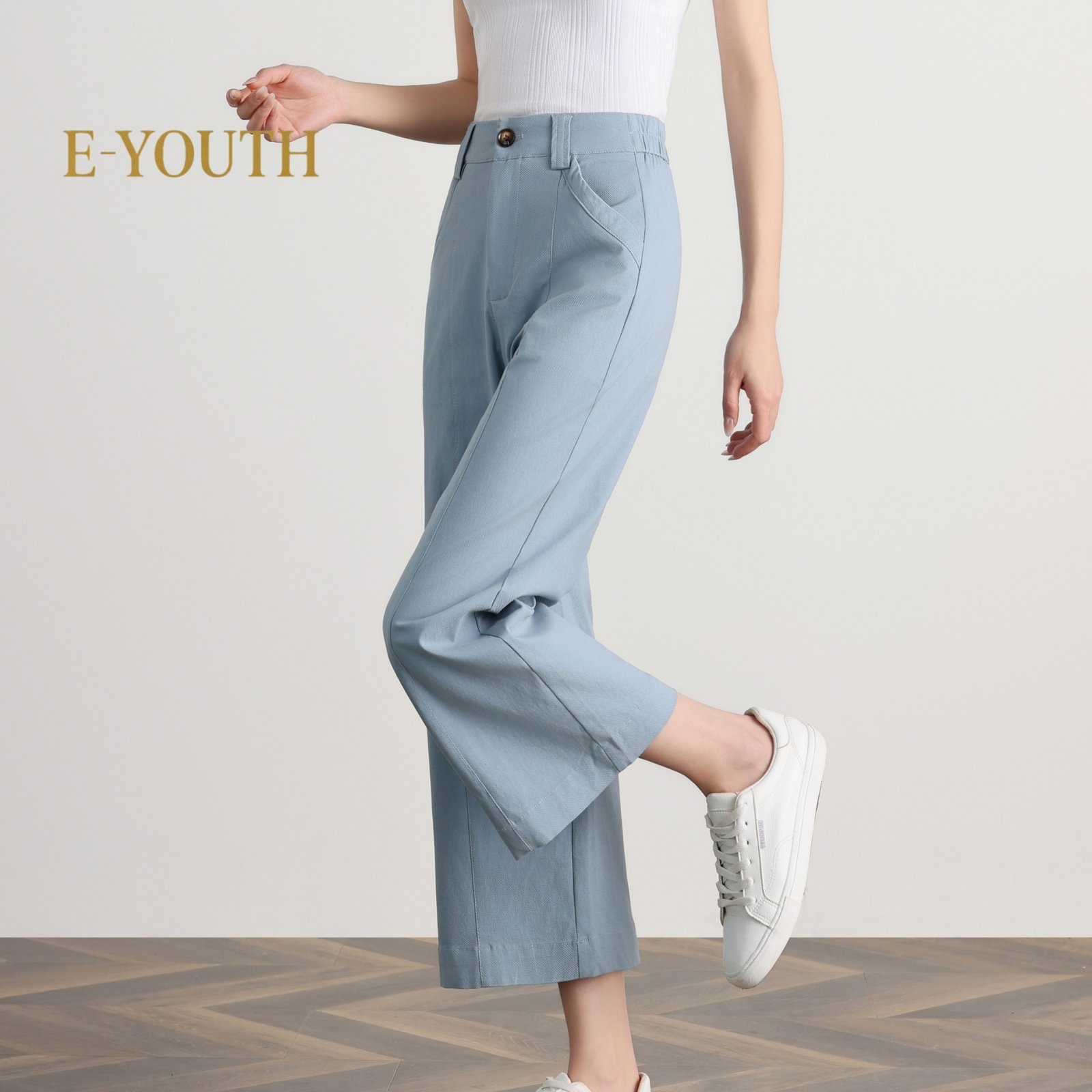 EYOUTH 1086 Urban Ease Wide-Leg Pants product detail 2