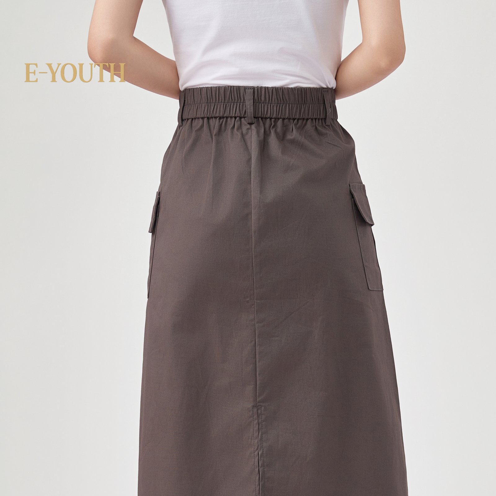 Eyouth 1958 Women Utility Pocket Midi Skirt cargo skirts for woman product detail 2