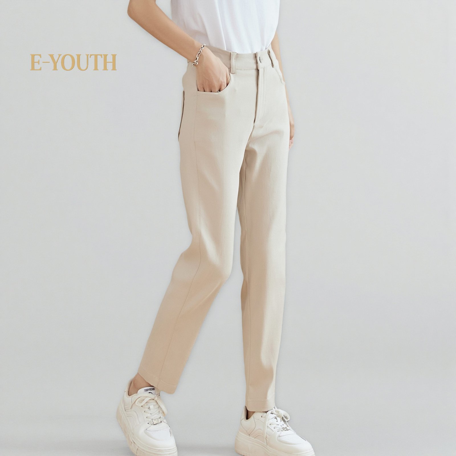 Eyouth 10150 Women EaseFit Straight Pants long pants for women product detail 5