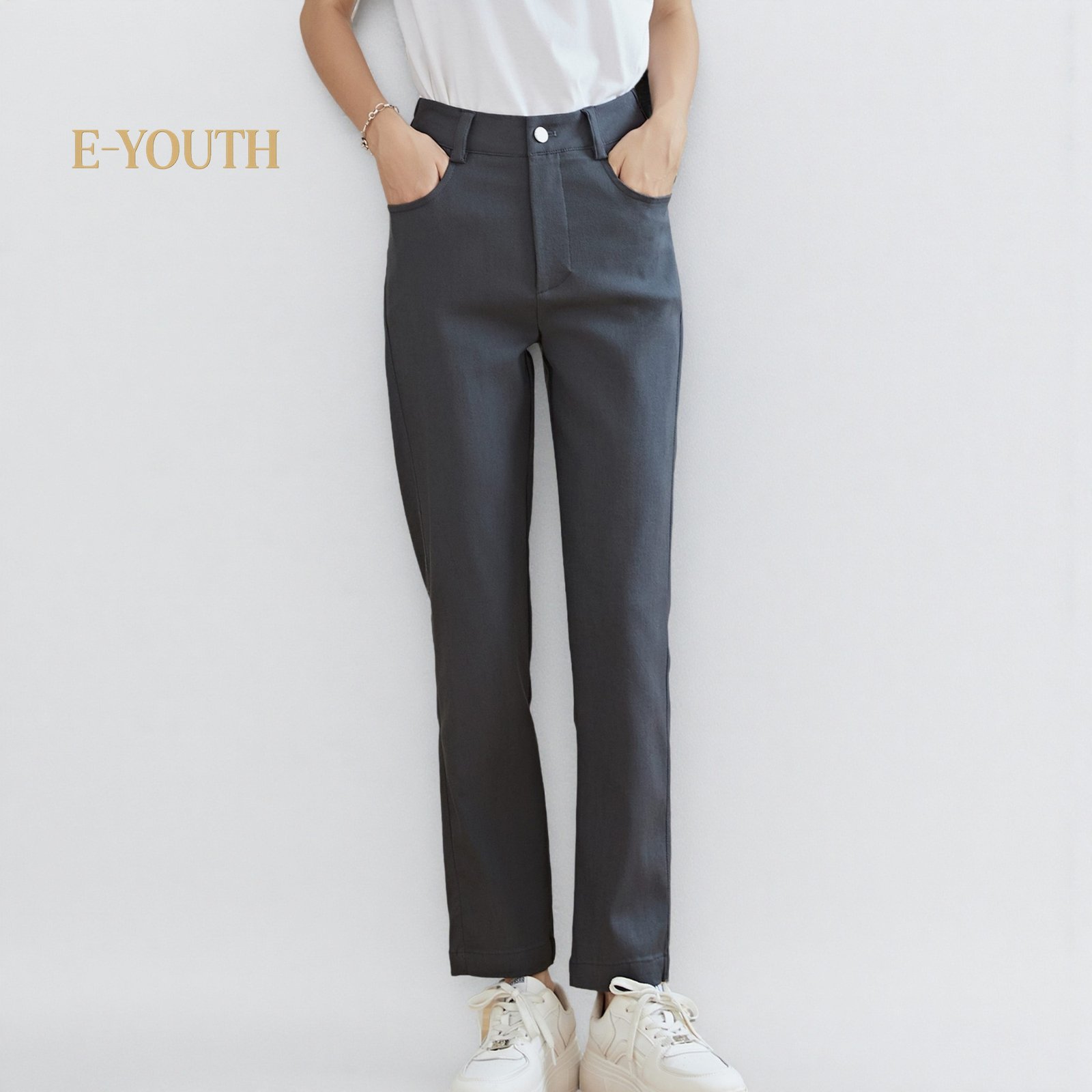 Eyouth 10150 Women EaseFit Straight Pants long pants for women product detail 7
