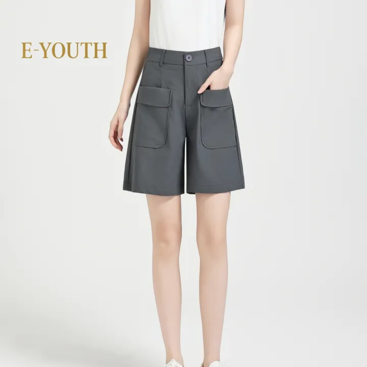 Eyouth 20172 Women Urban Cargo Shorts