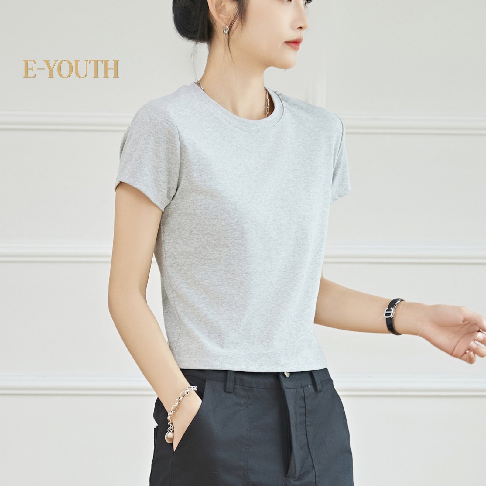 Eyouth 13101 Women's T-Shirt in Various Colors - Soft and Comfortable Tops product detail 9