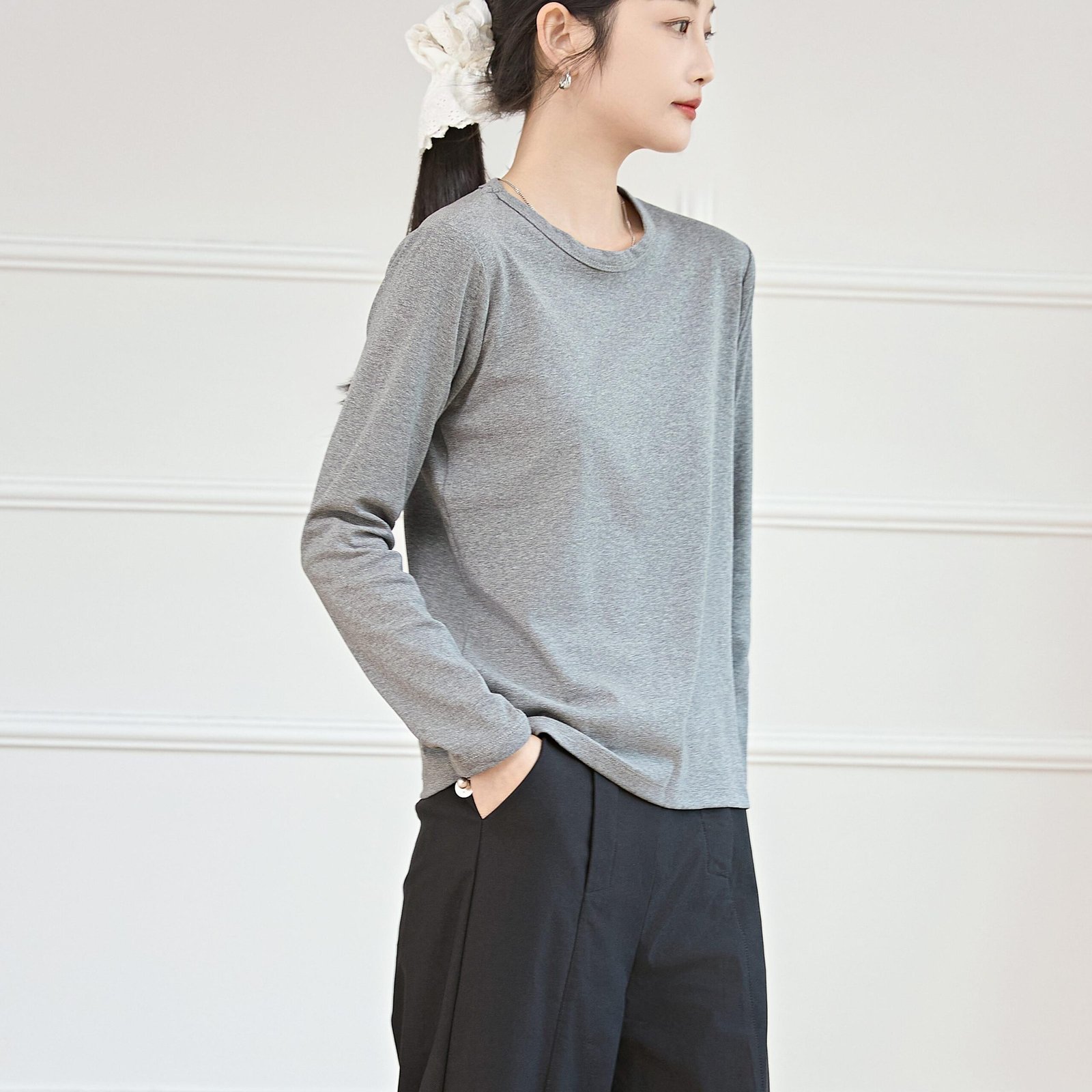 Eyouth 13104 Women's Soft and Comfortable Long Sleeve T-Shirt - Womenswear, Lingerie product detail 7