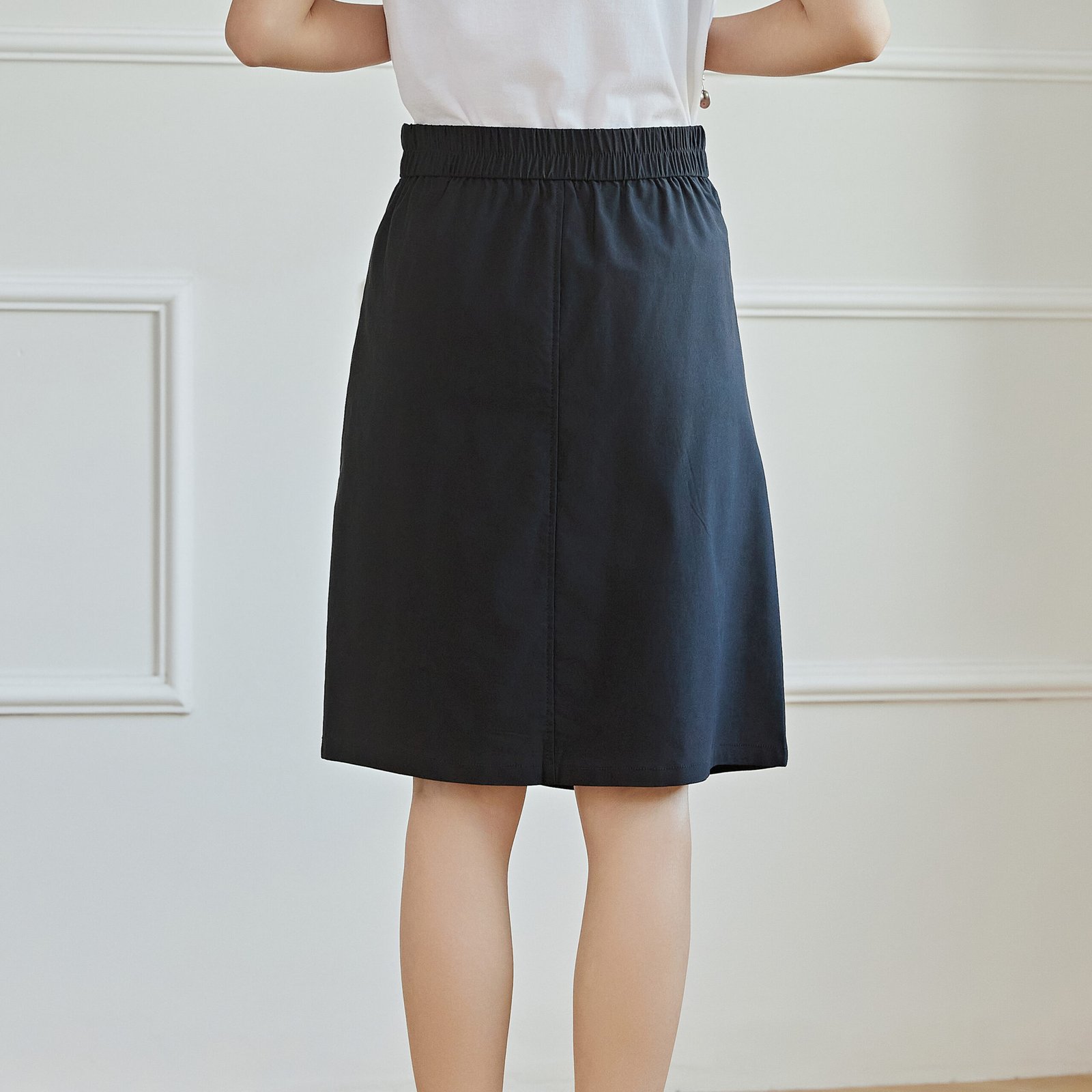 Eyouth 1948 women skirts high waist knee lenth A line skirts product detail 12