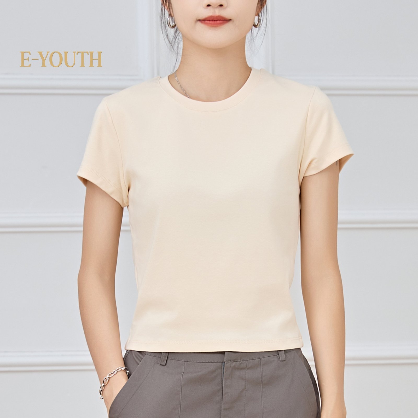 Eyouth 13101 Women's T-Shirt in Various Colors - Soft and Comfortable Tops product detail 11