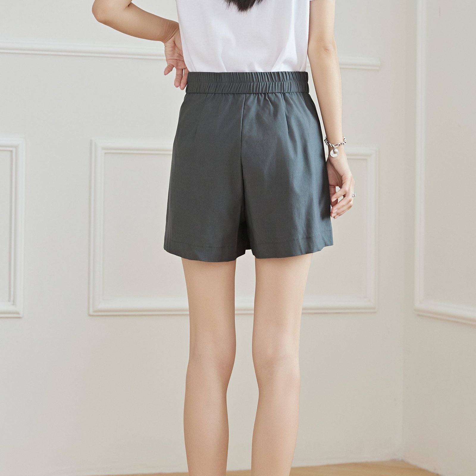 Eyouth 20198 Women skorts High Waist Casual pocket short pants product detail 8