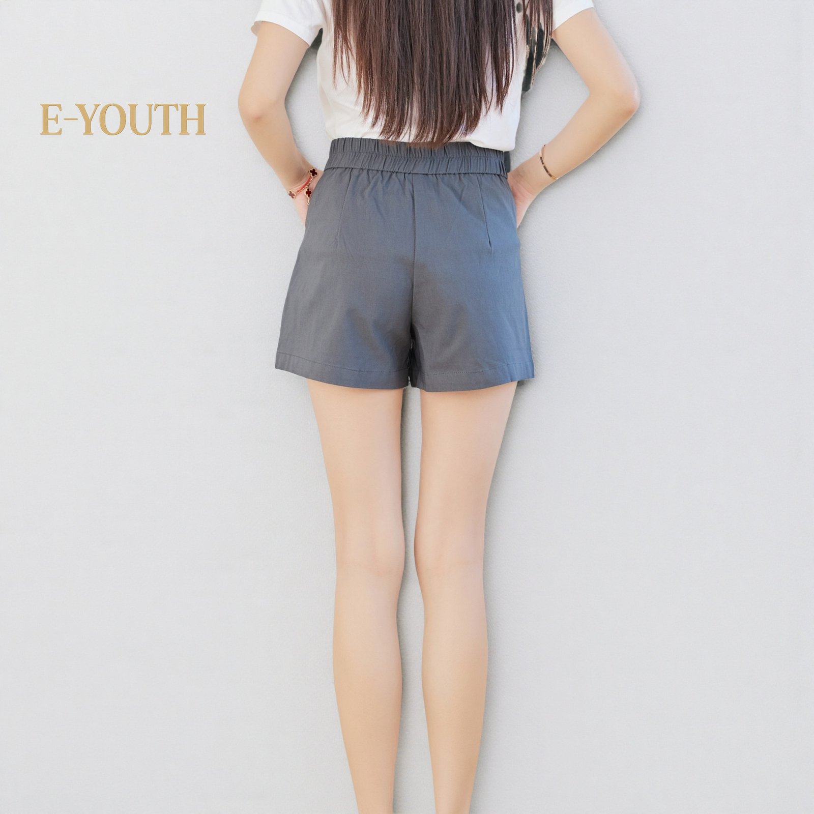 Eyouth 20132 Women SleekFit A-Line Shorts | Stretchable High Waist Shorts product detail 7