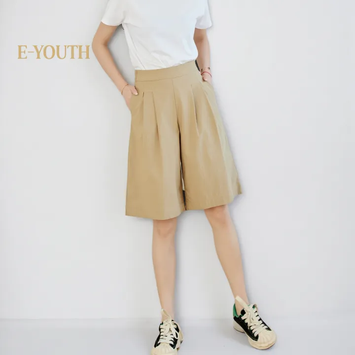 EYOUTH pleated culottes