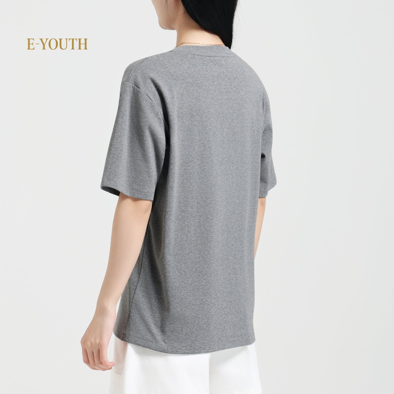 Eyouth 13100 Essential Cotton Crew Neck Tee product detail 4
