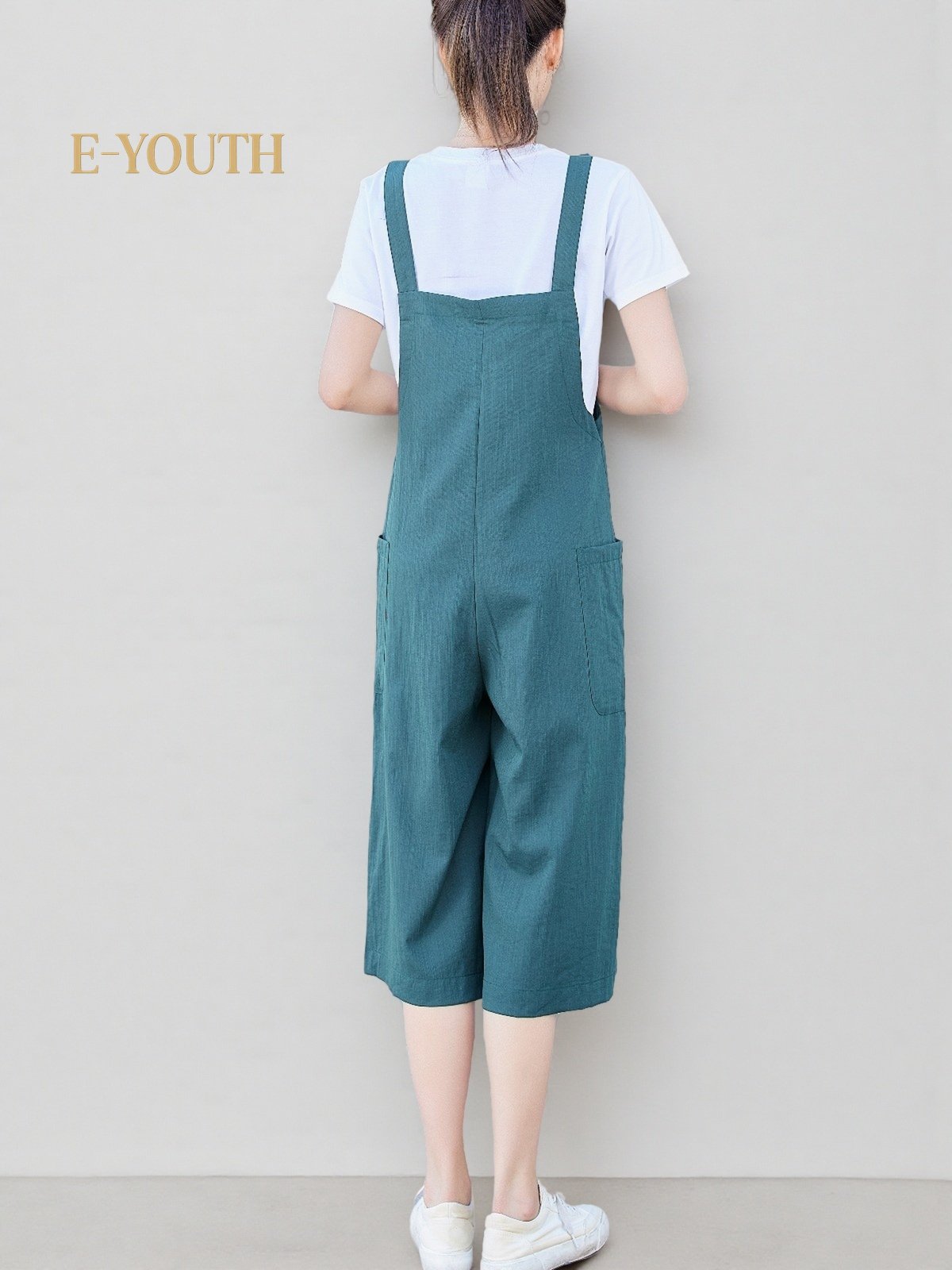 Eyouth 1516 Women Sleeveless Loose Fit Culotte Jumpsuit product detail 9