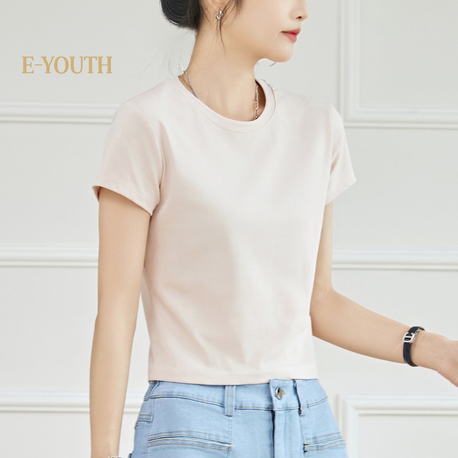 Eyouth 13101 Women's T-Shirt in Various Colors - Soft and Comfortable Tops product detail 4