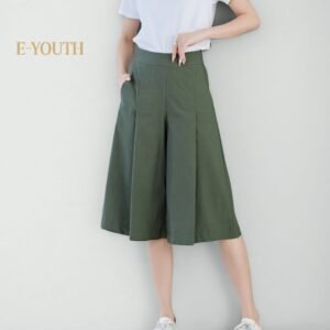 Eyouth 10104 Women's Elegance Wide-Leg Culottes